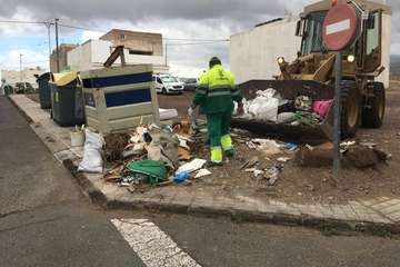 Telde duplica los servicios de limpieza y desinfección en el casco y barrios (Foto TA)